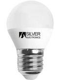 Lampara esferica 961727 led e27 7,0w 5000k de silver sanz caja de 10 unidades