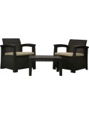 Conjunto perugia resina 2 sofas+mesa kch401 de chillvert