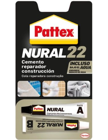 Nural 22 22ml 2475342 cemento reparador bajo agua de pattex