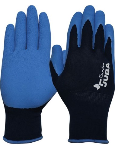 Guante nylon/latex h255 talla 06 azul de juba caja de 10 unidades