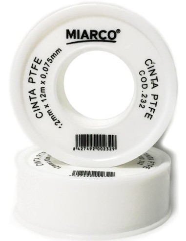 Teflon crudo 12mmx12mx0,075mm de miarco caja de 10 unidades