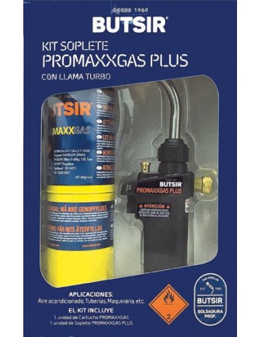 Pack soplete promaxxgas+ +carga coch0017 de butsir