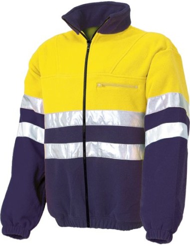 Forro polar 4061 alta visibilidad talla xl azul/amarillo de starter