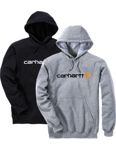 Sudadera loose fit con capucha 100074 gris talla xs de carhartt