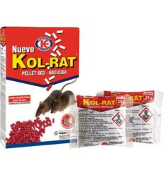 Raticida pellet kol-rat 150gr de impex caja de 36 unidades