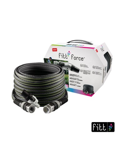 Manguera force gris 43215251 5/8"25m+accesorios de fitt