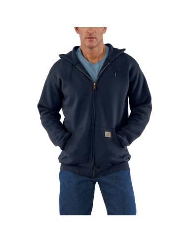 Sudadera loose fit con capucha y cremallera k122 azul talla s de carhartt