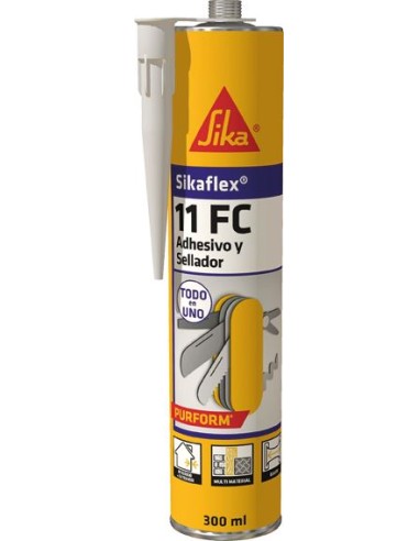 Sikaflex 11-fc purform tubo 300cc blanco de sika caja de 12 unidades