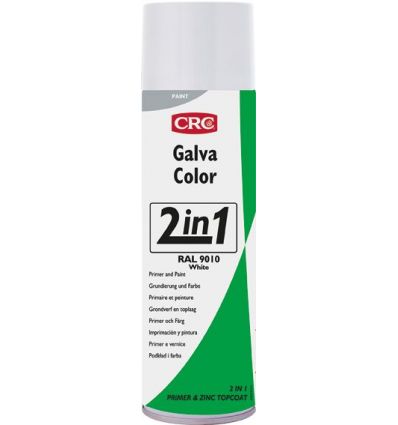Spray galvacolor blanco ral 9010 500ml de c.r.c. caja de 12 unidades
