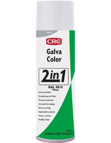 Spray galvacolor blanco ral 9010 500ml de c.r.c. caja de 12 unidades