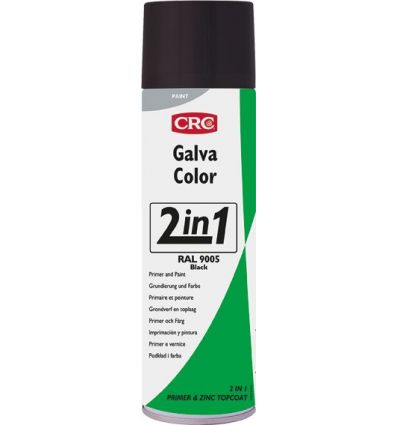 Spray galvacolor negro ral 9005 500ml de c.r.c. caja de 12 unidades