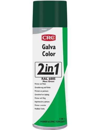 Spray galvacolor verde ral 6005 500ml de c.r.c. caja de 12 unidades