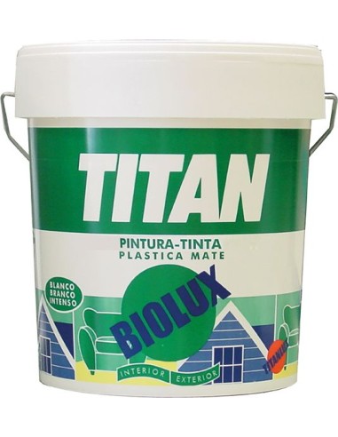 Pintura plastica biolux blanco mate exterior 04l de titan