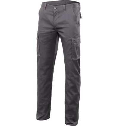 Pantalon multibolsillos stretch 103002s gris talla 44 de velilla