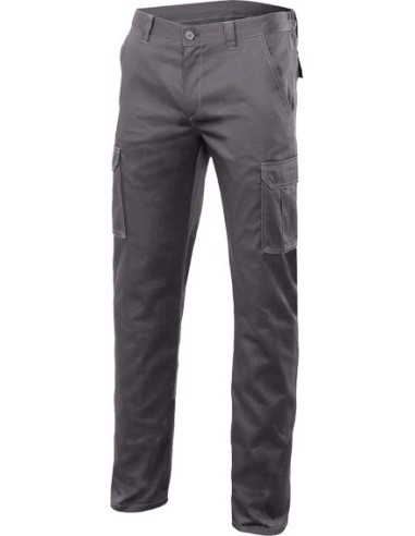 Pantalon multibolsillos stretch 103002s gris talla 44 de velilla