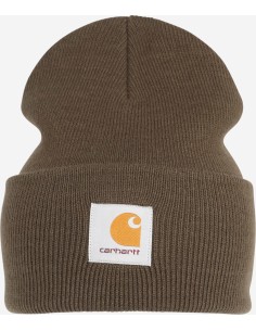 Gorro punto acanalado a18 verde oscuro de carhartt