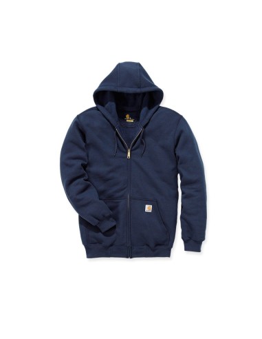 Sudadera loose fit con capucha cremallera k122 azul talla xs de carhartt