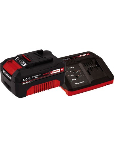 Kit cargador power-x 18v+bateria 18v 4,0ah de einhell