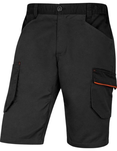 Bermuda stretch m2be3str talla l gris/naranja de deltaplus