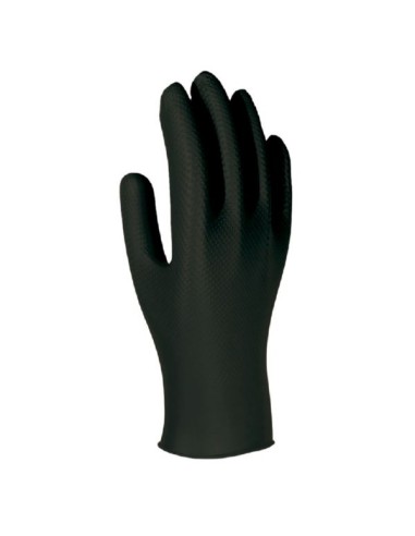 Guante nitrilo unigrip bk desechable talla s negro c50 de 3l