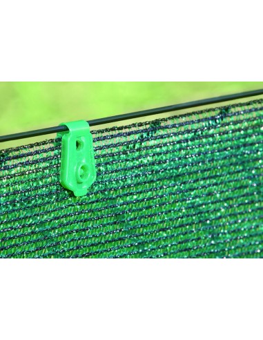 Clip para malla fixatex 68x20mm verde 20pz de nortene