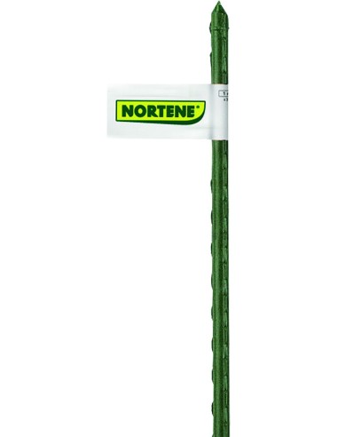 Tutor acero plastico ø08mm 0,6mt verde de nortene caja de 50 unidades