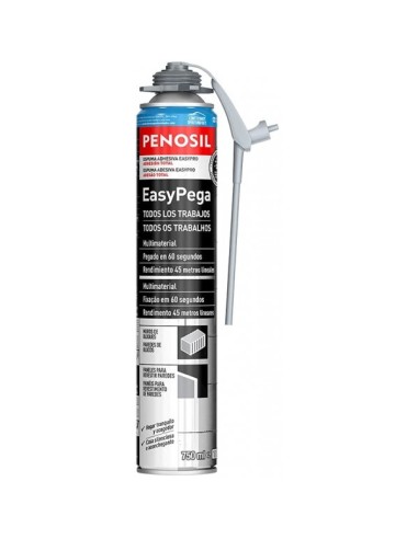 Espuma adhesiva penosil 60seg pistola 750ml gris de penosil caja de 12 unidades