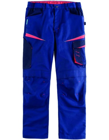 Pantalon wf2750 marino/rojo talla s de workteam