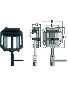 Mordaza prismatica ftx-100n-mt 105x096mm de fortex