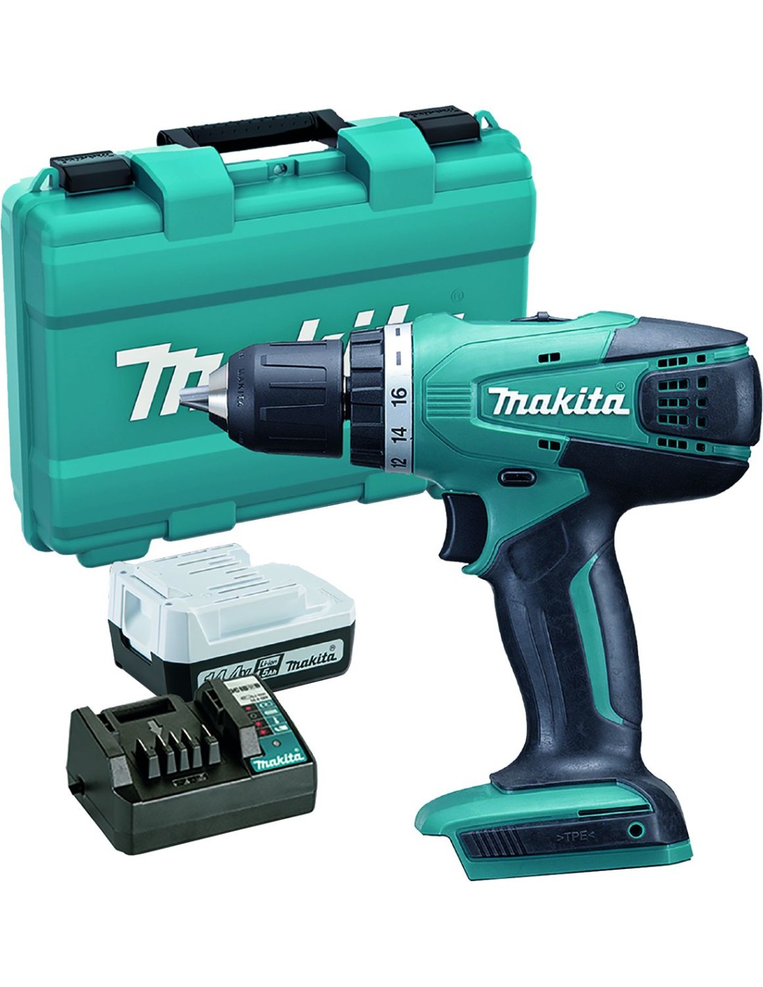 Taladro Atornillador Makita DF347DWE 14,4V y 1.5 Ah.