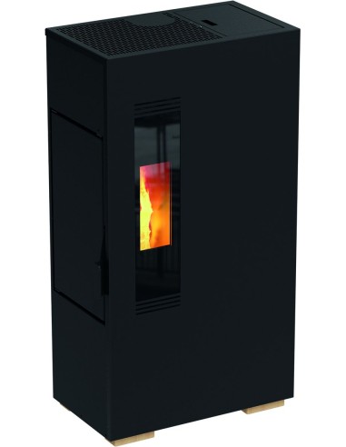 Estufa pellet cami-k acero negro 4,9kw de karmek one