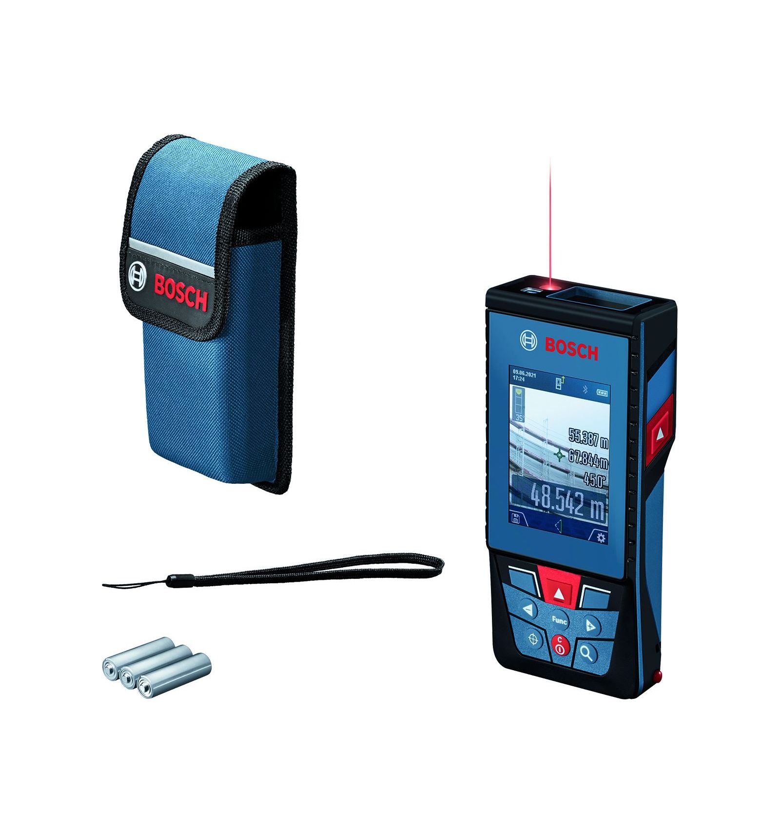 ▷ Medidor laser glm-100-25-c profesional de bosch construccion / industria ®