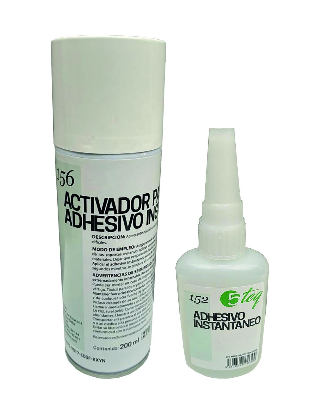 KIT CIANOCRILATO 50G + ACELERANTE / ACTIVADOR 200G N05