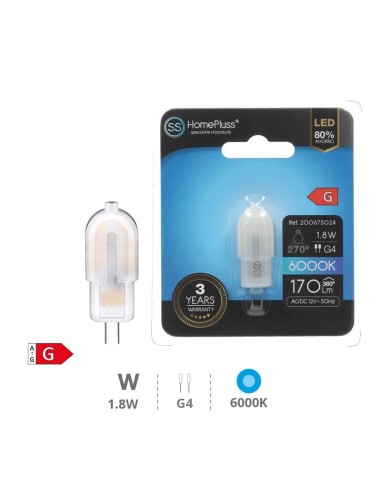 Lampara led g4 1,8w 6000k de unifersa caja de 12 unidades