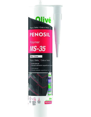 Polimero pega y sella ms-35 300ml blanco de penosil caja de 12 unidades