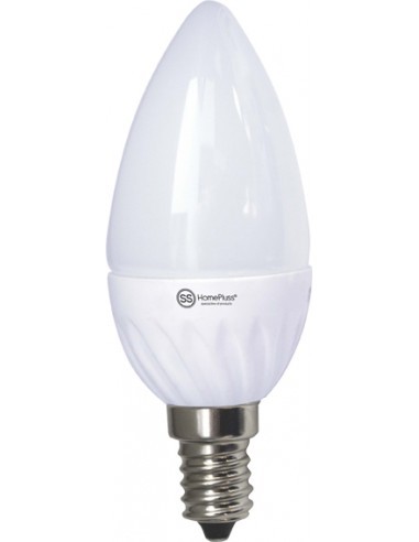 Lampara vela led e14 4w 6000k de unifersa caja de 12 unidades