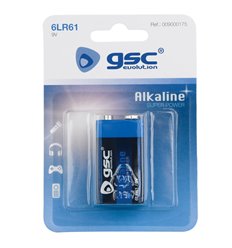 Pila alkalina gsc evolution 6lr61 9v bl(1) de unifersa caja de 12 unidades