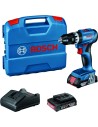 Taladro percutor gsb18v-45 18v 2b 2ah+l-case de bosch construccion / industria