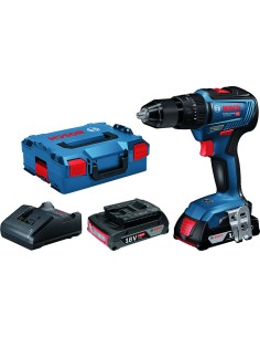 Taladro percutor gsb18v-55 18v 2b 3ah+l-boxx de bosch construccion / industria