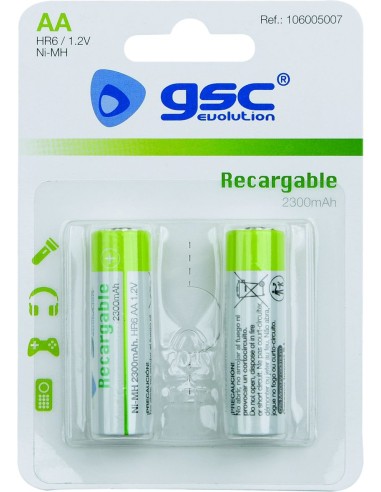 Pila recargable gschr06 (aa)2300mah b(2) de unifersa caja de 10 unidades