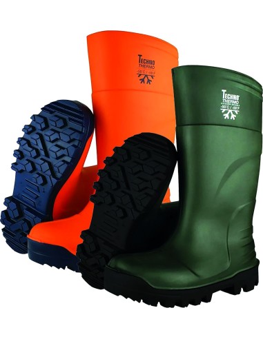 Bota thermo s5 pu -50º talla 39 naranja/azul de techno boots