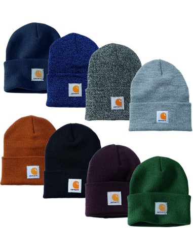 Gorro punto acanalado a18 marron de carhartt