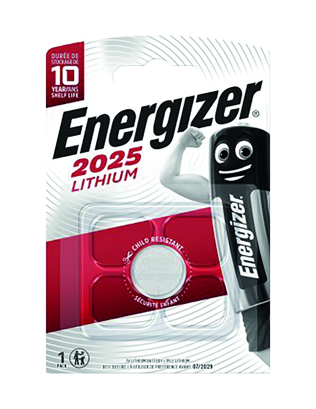 ▷ Pila boton litio cr2025 3v de energizer ®