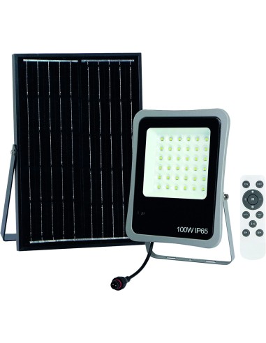 Proyector led 100w solar 620810 de ayerbe