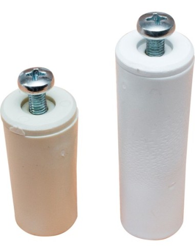 Tope persiana pr08 40mm blanco de micel caja de 25 unidades