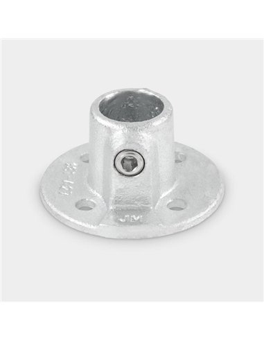 Base pared hierro galvanizado 42,4mm de norma