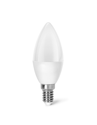 Lampara vela led e14 7w 6000k de unifersa caja de 12 unidades