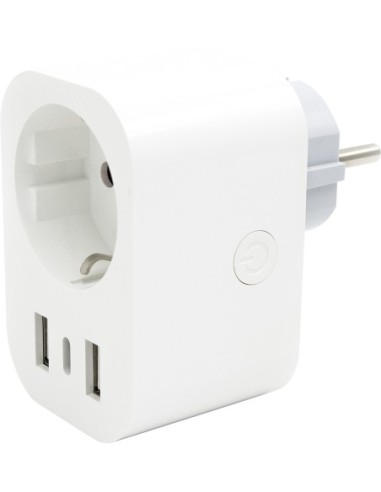Enchufe wifi eg-ew007mc+ 2xusb+ 1xusb-c de energeeks