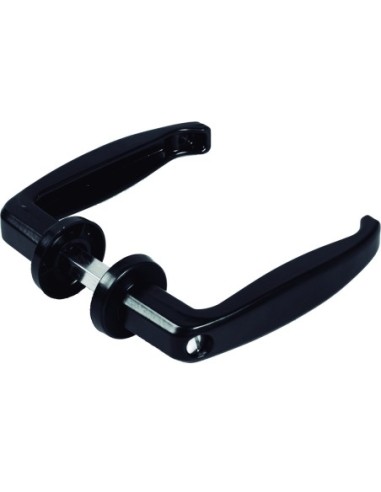 Juego manilla puerta metalica 232 25-38mm negro de micel