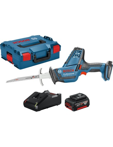 Conjunto sierra gsa18v-li+l-boxx+1b 4ah+cargador de bosch construccion / industria